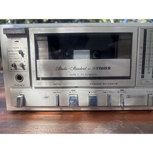 Vtg Fisher Studio Standard CR-155 Stereo Cassette Deck Studio Powers On - OG Box